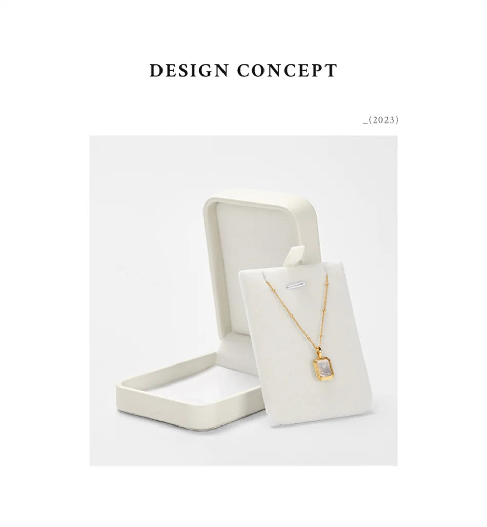 Oirlv Jewelry Ring Box Jewelry Organizer Ring Earrings Necklace Pendant Bracelet Storage Box Packaging Box Gift Case for Wedding