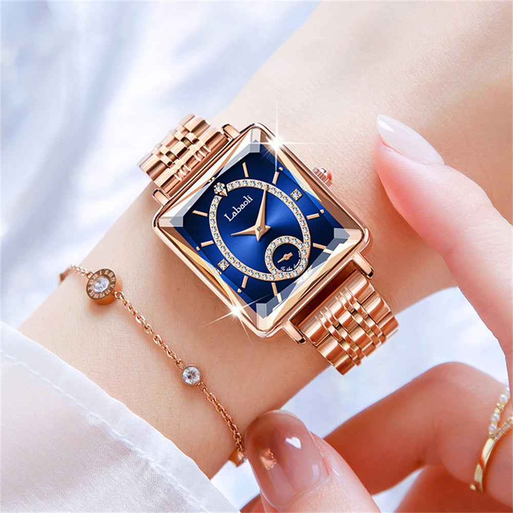 Fashionable Luxury Watches For Woman Diamond Studded Dial Waterproof Steel Strip Quartz Watch reloj часы женские наручные