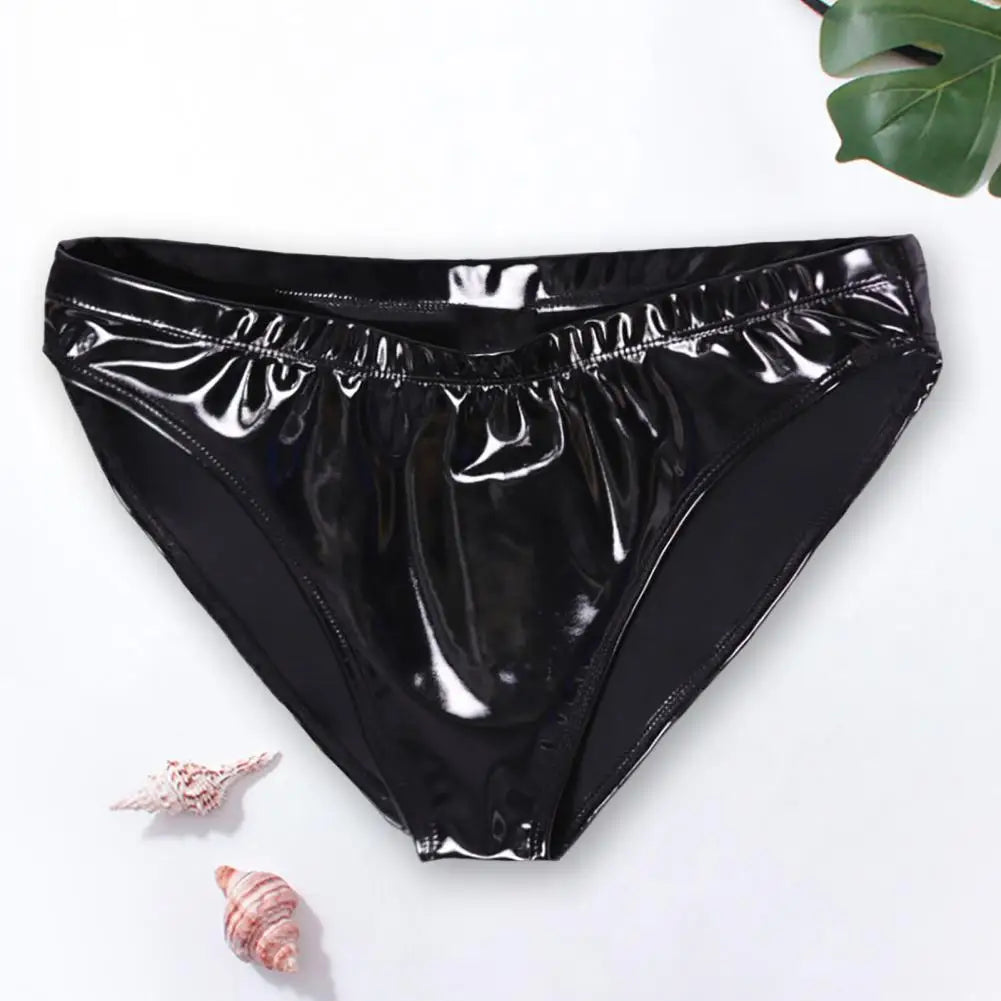 Women Underpants  Charming High Waist Bright Mirror Paint Women Underpants  No Constraint Lady Briefs