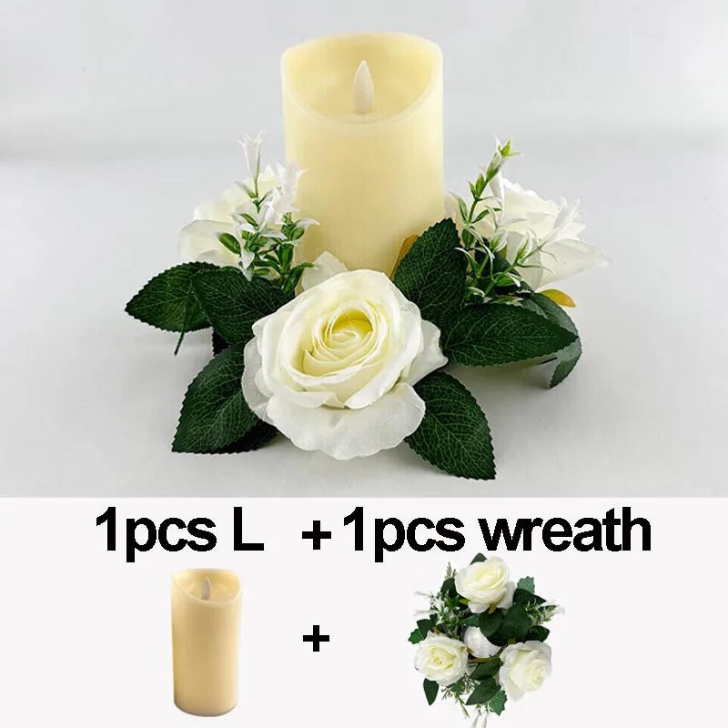 Flameless LED Candle Warm glowing decorative electric candles Home decorative candles for Ramadan Eid Festival Party Decor