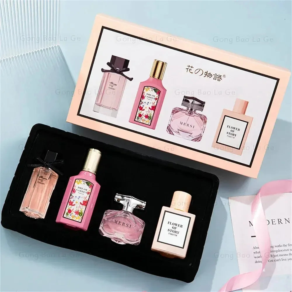 3*25ml+30ml Brand Perfume Women Gift Box four-piece Set Floral Pheromone Long-lasting Scent Exude feminine charm духи женские