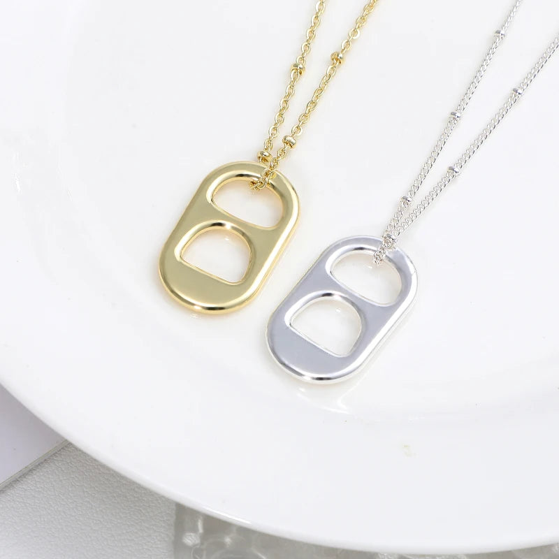 2 Pcs Pull-up Necklace Necklaces for Women Trendy Vintage Pretty Can Jewellery Alloy Girls Girlfriend