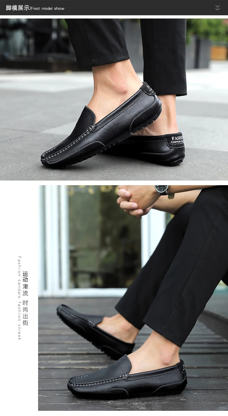 Men's shoes 2023 Casual fashion Men's casual wear Formal men's driving shoes Casual men leather shoes