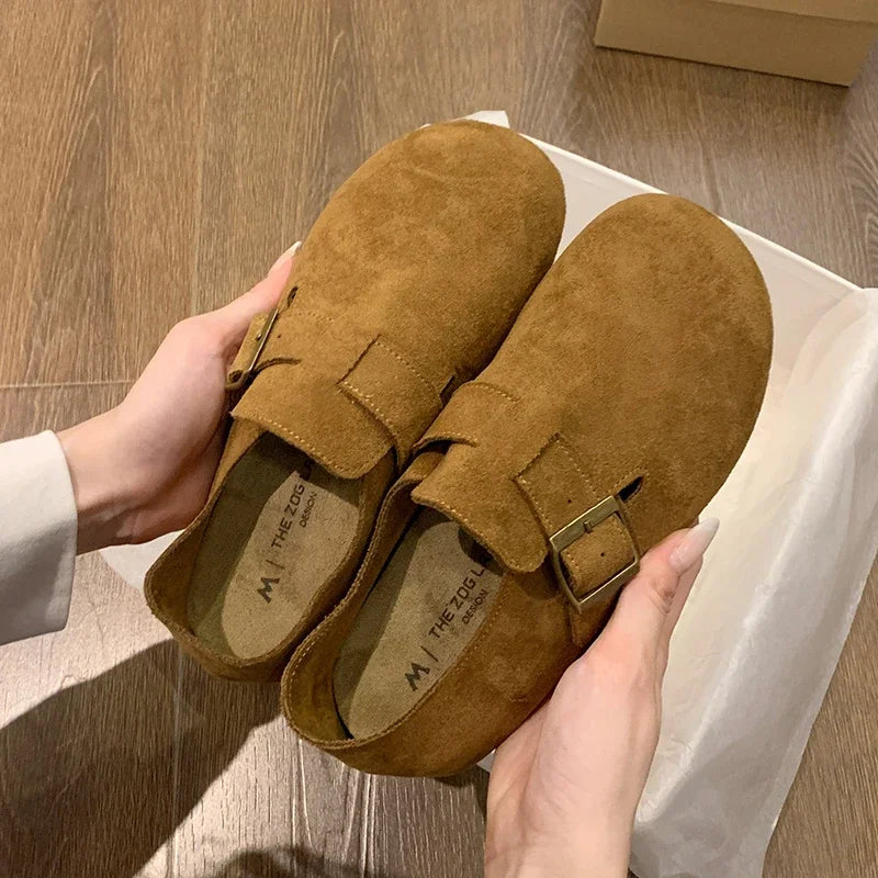 Women's Shoes Flats Barefoot Sneaker Woman 2025 Trend Moccasins Slip-on Round Toe Running Comfortable Stylish Retro on Offer New