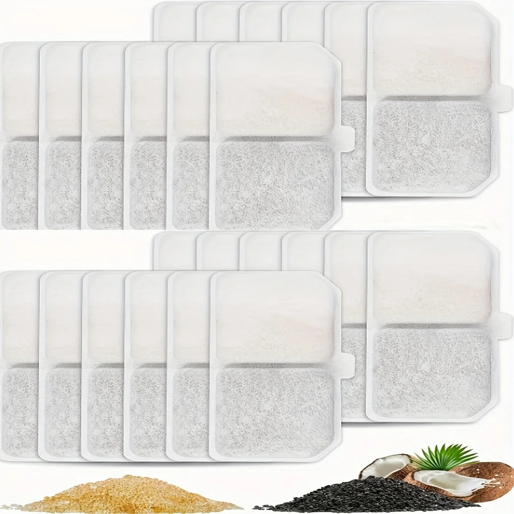 12pc/24pc pet water distributor filter cat drinking water filter filter (this product only has chip)