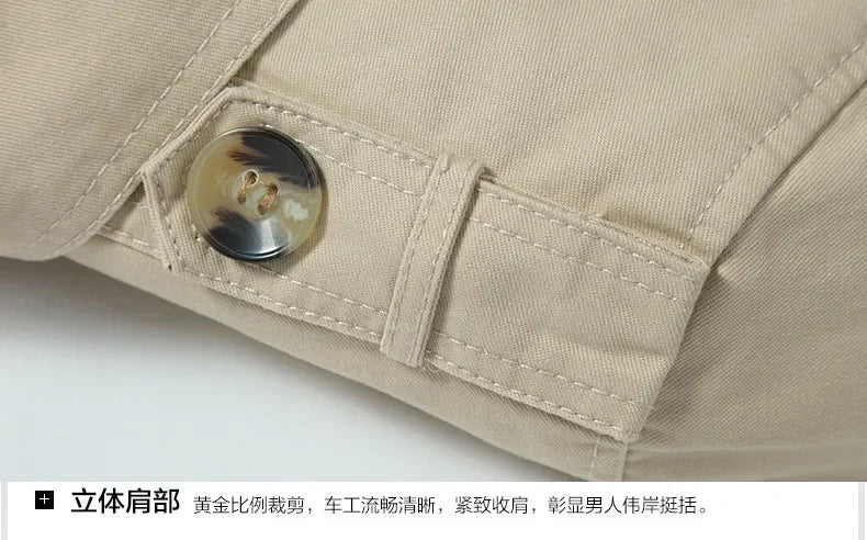 Coat Thick warm Jackets mens Windbreaker Brand Mens Clothing New fleece Men Long Trench Coats Mens Casual Outerwear Classic Long