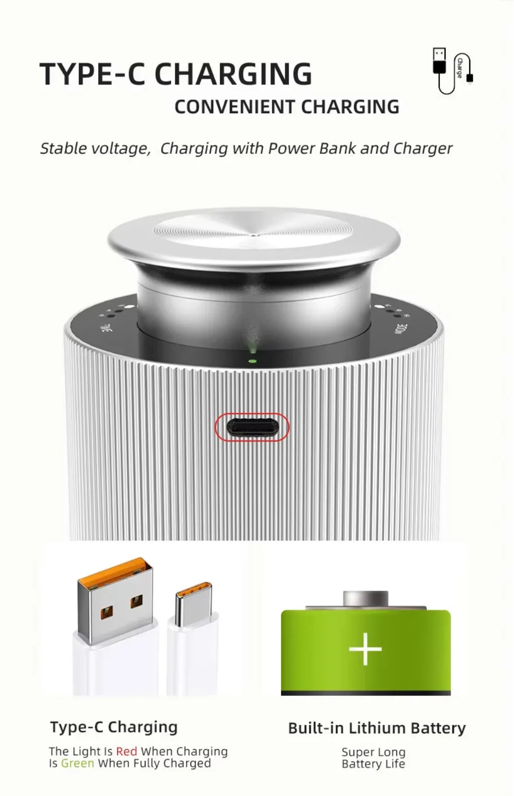 Portable Car Aroma Diffuser Machine USB Rechargeable Electric Smell Distributor Room Fragrance Diffuser Electric Smell for Home