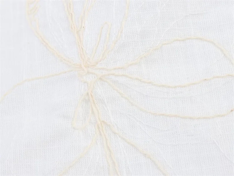 Women's suit New Summer 2025 White Camisole Wide-leg Pants Set Embroidered Trim Sexy Casual Personality Fashion