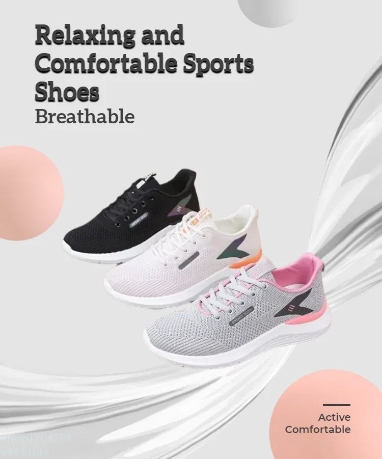 The women's walking shoes have a soft and slip-resistant sole making them perfect for stylish runners.Breathable and comfortable