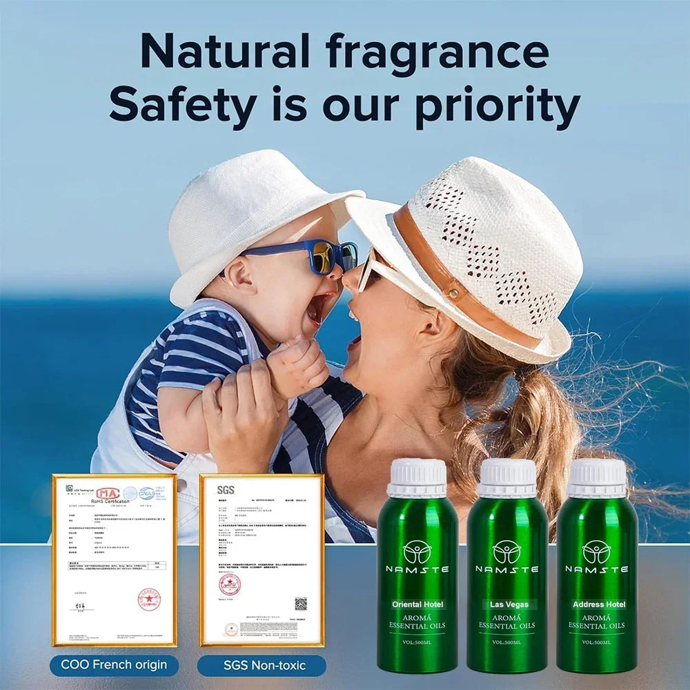 NAMSTE 500ml Perfumes Essential Oils For Aroma Diffuser Room Air Freshener Hot Sale Westin Hilton Ice age Kempinski Ritz Carlton