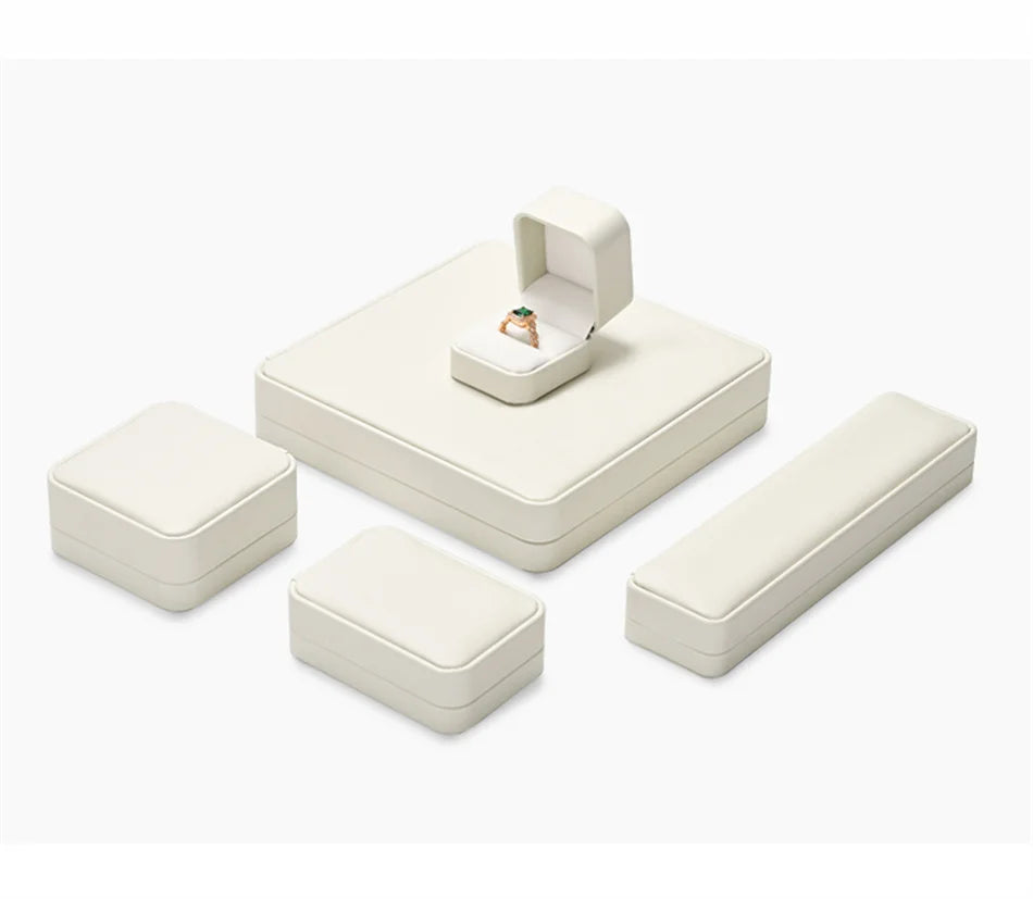 Oirlv Jewelry Ring Box Jewelry Organizer Ring Earrings Necklace Pendant Bracelet Storage Box Packaging Box Gift Case for Wedding