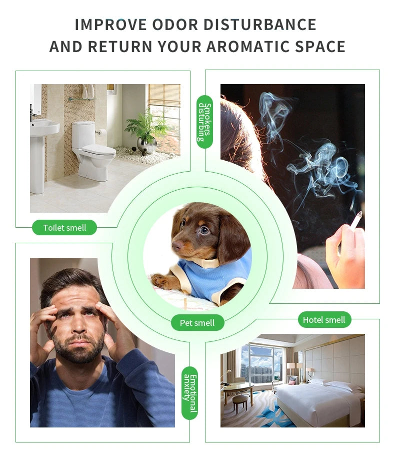 Rechargeable Pure Essential Oil Aroma Diffuser Fresh Air USB Portable Home Scent Waterless Fragrance Nebulizer For Home Office