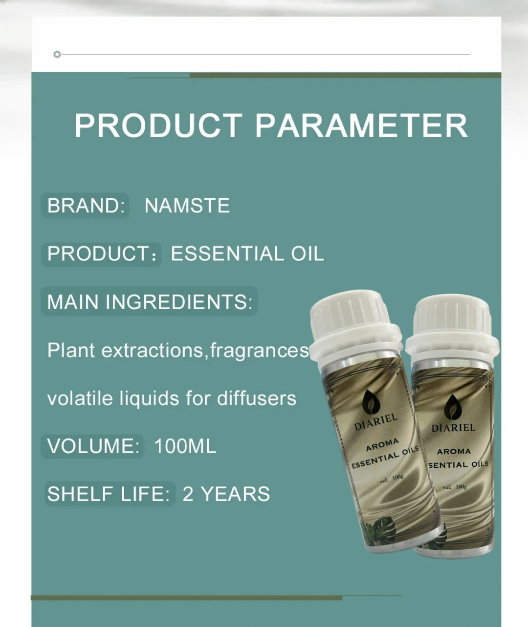 100ML Famous France Perfume Oil Men Women Fragrance Oasis Essential Oil Aromatherapy Aroma Diffuser Oil DLor Ton Foud Oud Wood