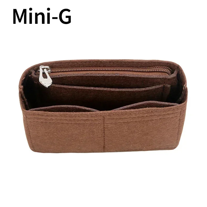Bag Organizer  fit Mini Sizefor  Small Tote Bag Timid Bag Storage & Finishing Inner  Liner Handbags Insert Organizer