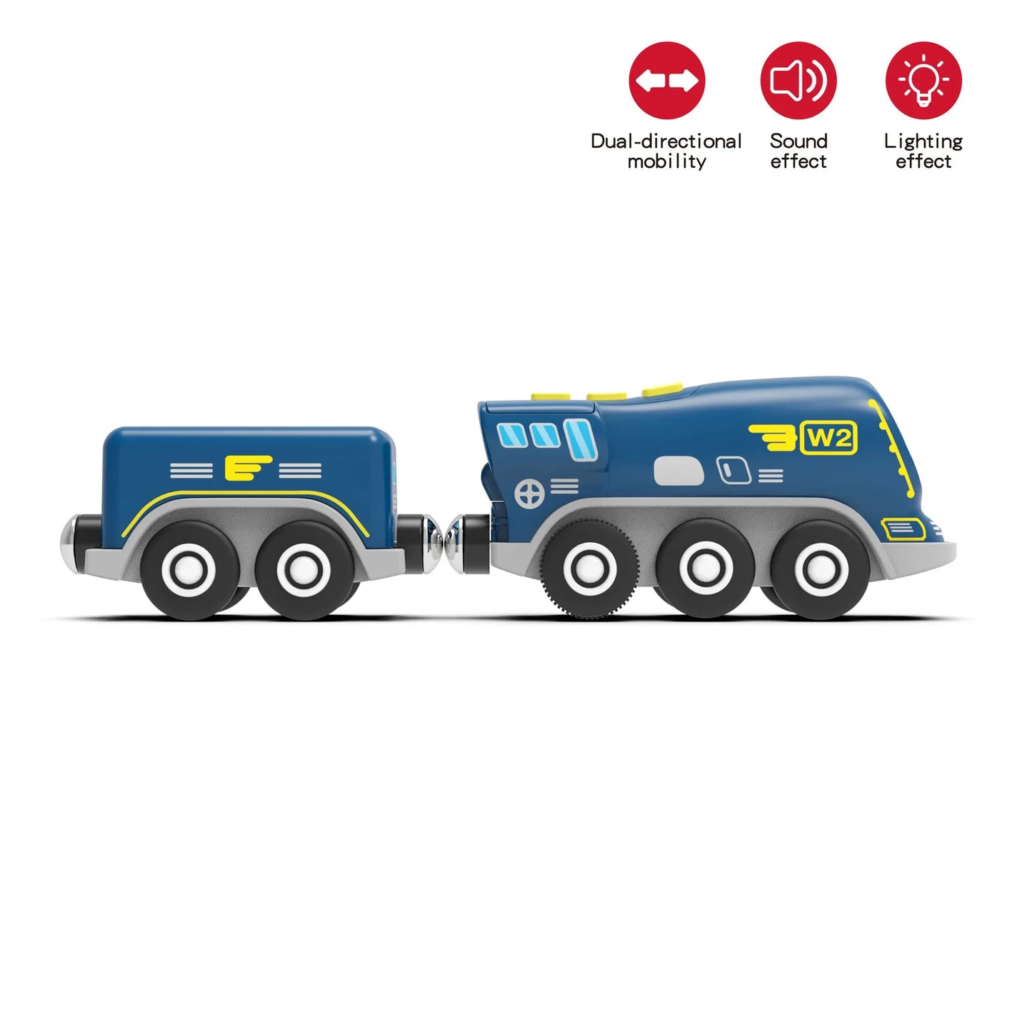 Kid Magnetic Electric Train Car Locomotive Wooden Track Slot Diecast Railway Track Children's Educational Toys Gifts