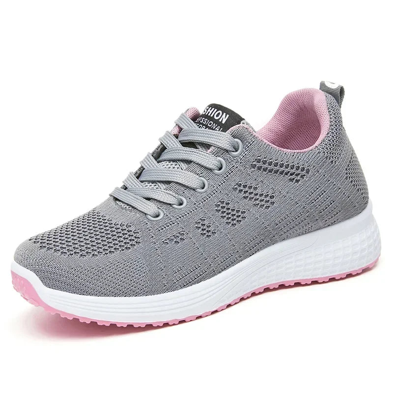 Women's Shoes 2025 Spring New Fashion Soft Walking Flats Non-slip Casual Sport Tennis Shoes Athletic Sneakers for Lady