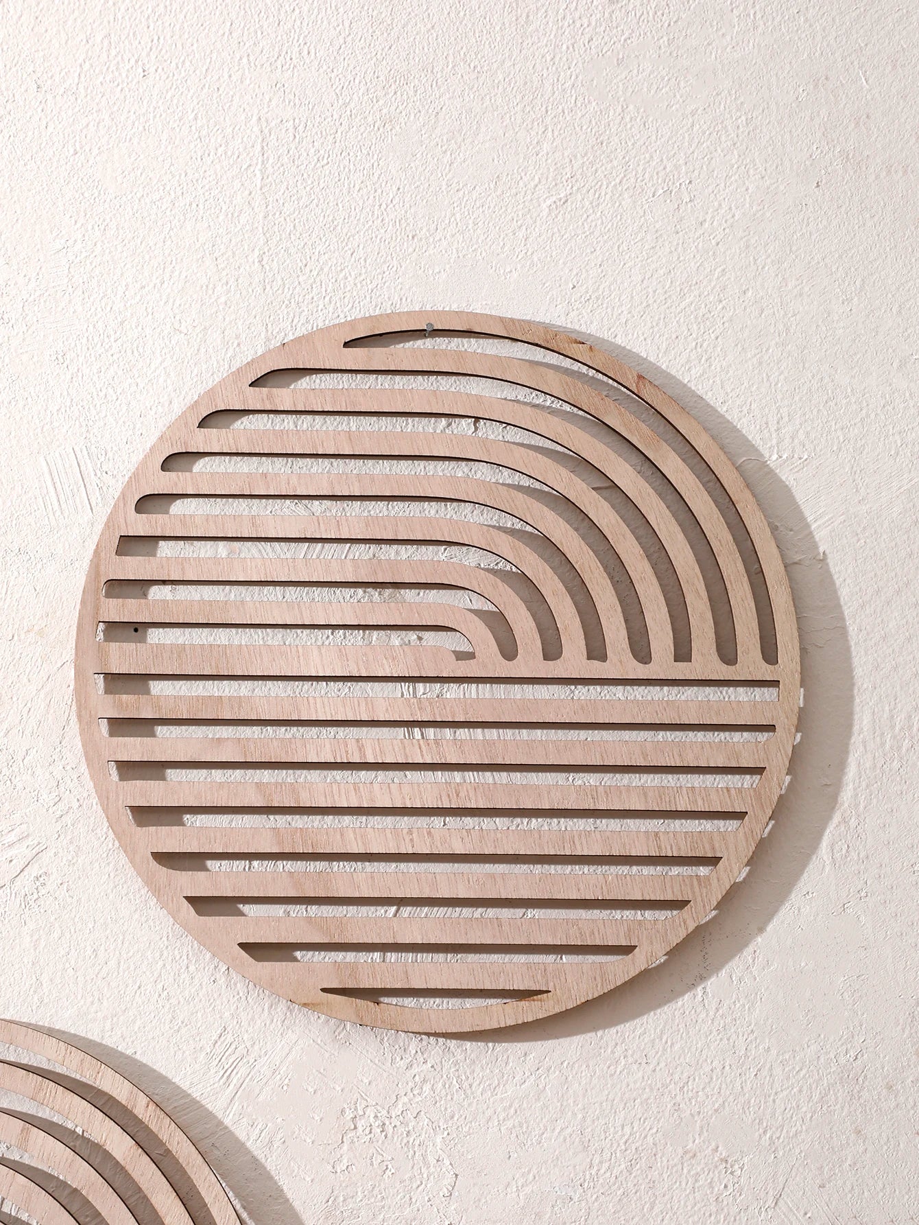 Natural Wooden Wall Hanging Wall Art Decor Water Ripples Wall Hanging Decoration Wall Decor Boho Wall Accent for Living Room