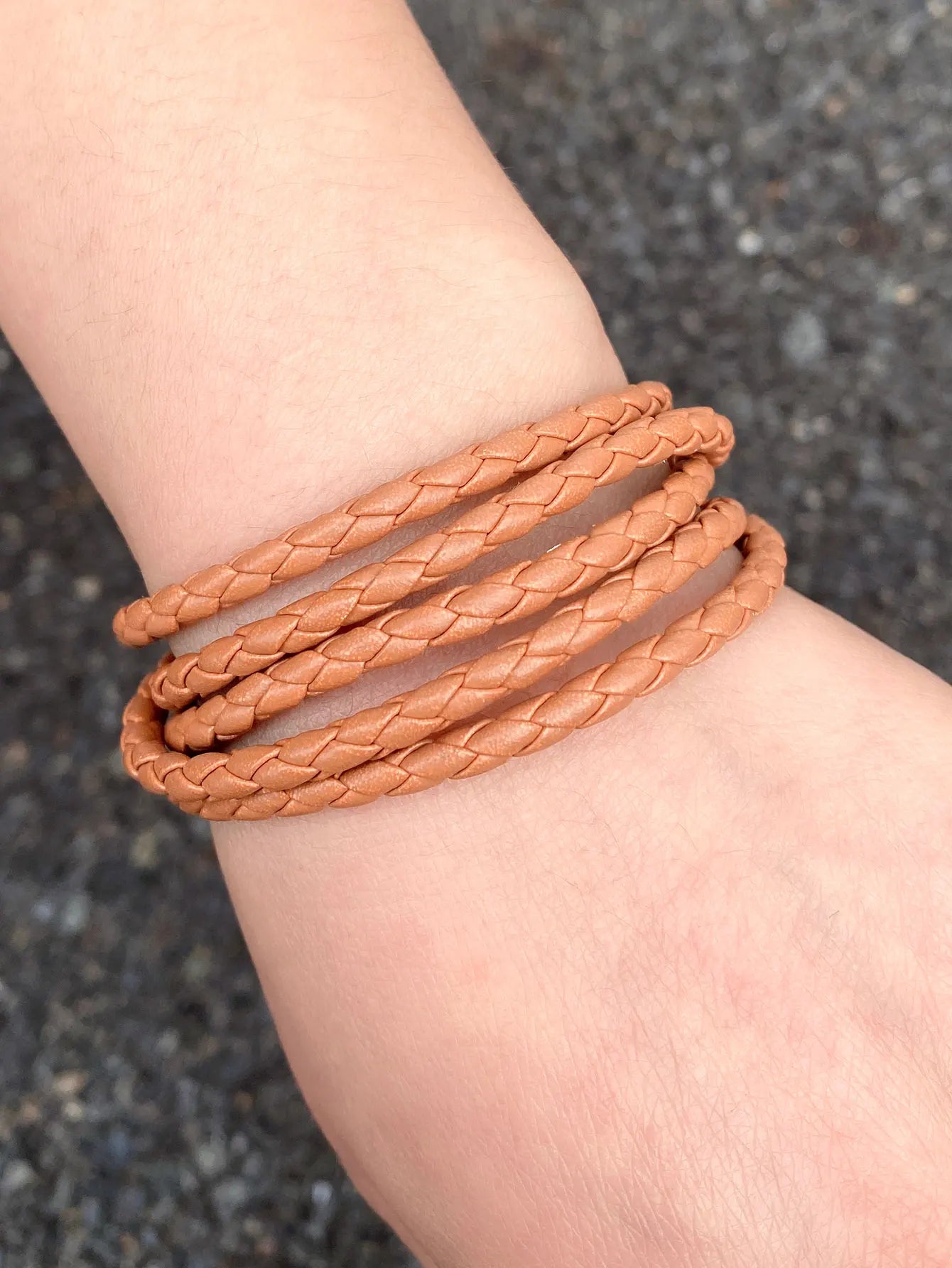 New Men Leather Bracelets for Women Simple Multilayer Handmake Bangles  Black White Bracelets Female Jewelry Gift