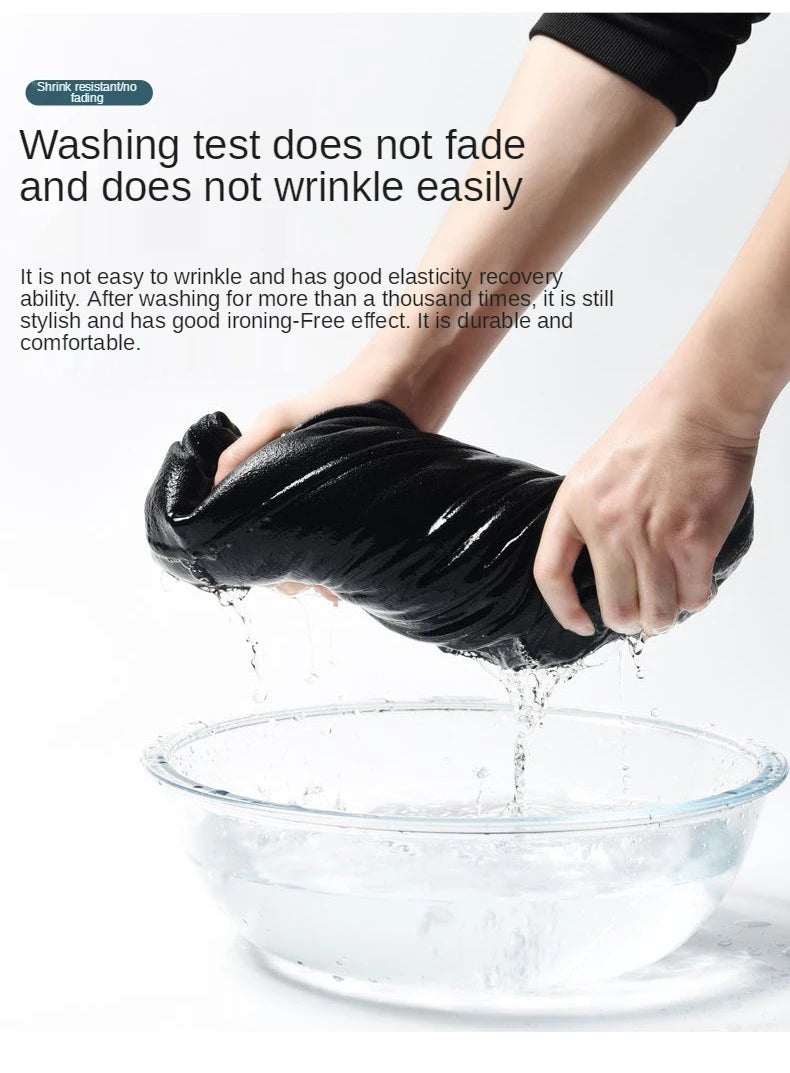 Woolen Trousers Women's Fall/winter High-waist Elastic Striped Straight-leg Pants Slim-fit Warm Trousers Pants for Women