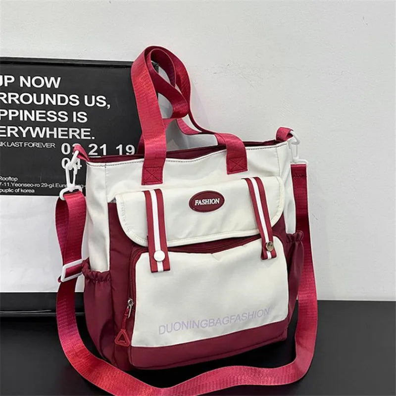 Women's Tote Bag, Large Capacity Daily Handbag, Travel Bucket Shoulder Bag, Fashion Messenger Bag,Campus School Bags Satchel