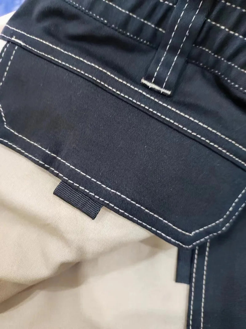 Work Trousers With Knee Pads For Men Cargo Pants Men Workwear Multi-pocket Outdoor Hiking Joggers Pants Functional Pockets Pants