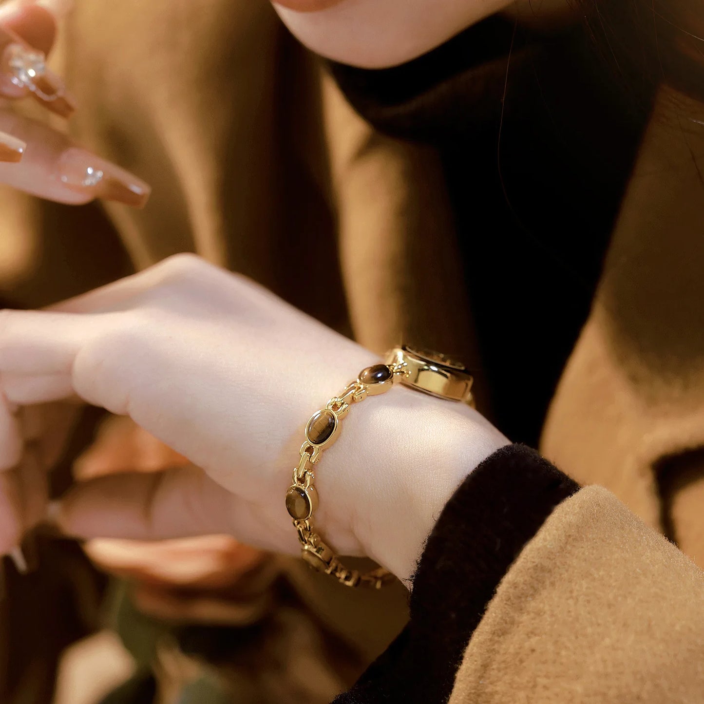 Watches For Woman Natural Jade Small Bracelet Quartz Wristwatch 2025 NEW Female Watch Vintage