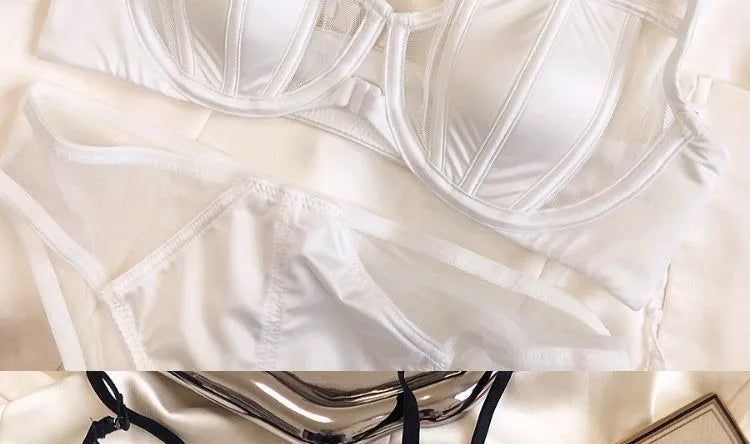 Women Underwear Bra Gather Small Breast and Thin Spring Summer Sexy Bra Front Buckle Pure Solid Intimate Clothing