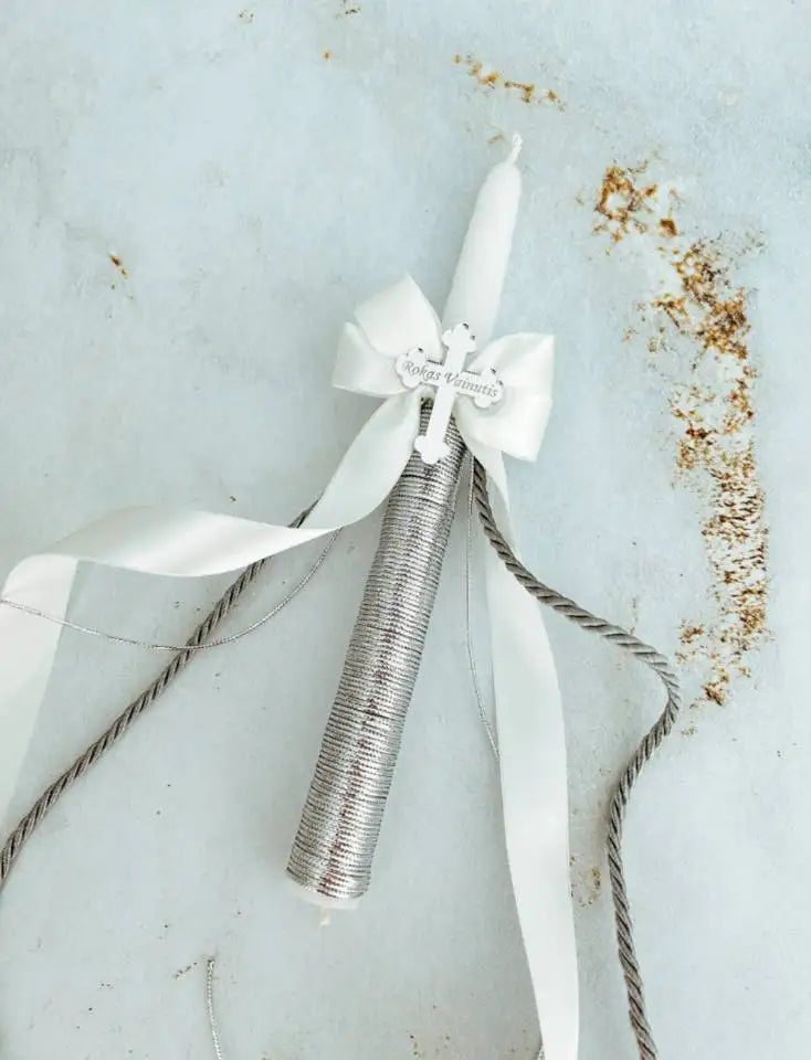 Personalized Christening Baptism Candle, Ceremony Candle, First Communion Candle, Christening Taper Candle, Confirmation Candles