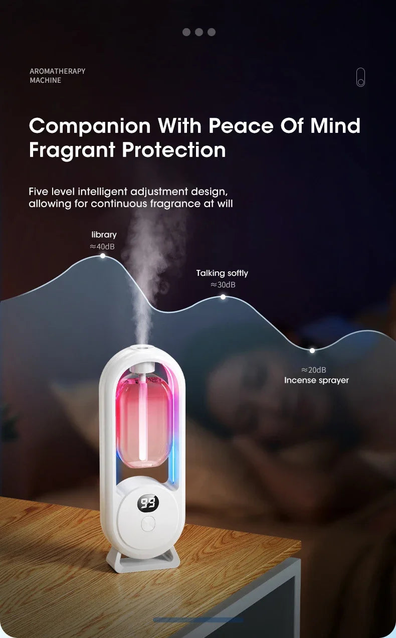 Automatic Home Fragrance Machine Essential Oil Diffuser Nebulizer Perfume Scent Machine for Kitchen and toilet deodorization
