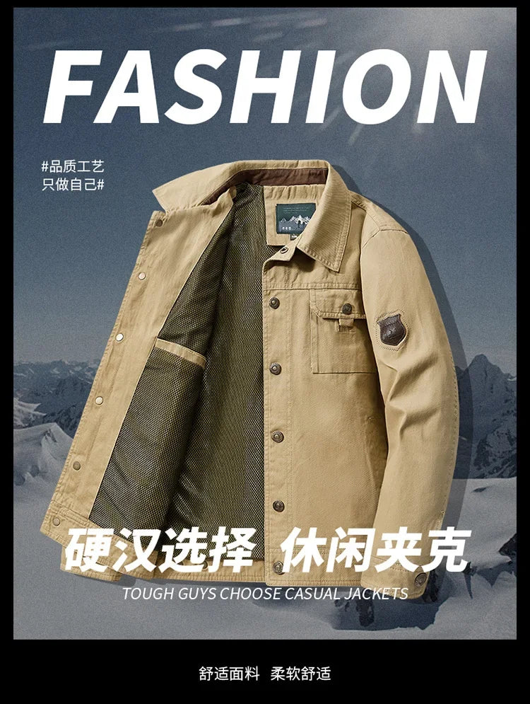 Coat Baseball Jacket Mens Wear Warm Windproof Jacket Male Jackets Simple British Style Mens Cargo New Fashion Bomber Jacket