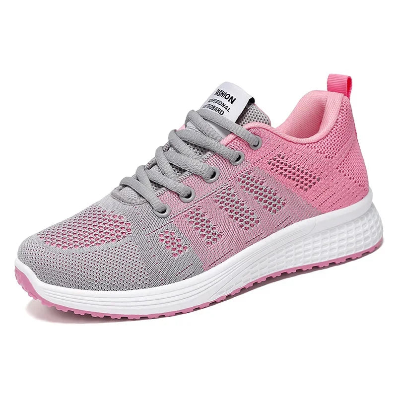 Women's Shoes 2025 Spring New Fashion Soft Walking Flats Non-slip Casual Sport Tennis Shoes Athletic Sneakers for Lady