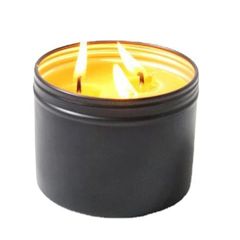 Emergency Candle Disaster Prevention Outage Lighting Outdoor Smoke-Free Candles Iron Cans Plant Candles