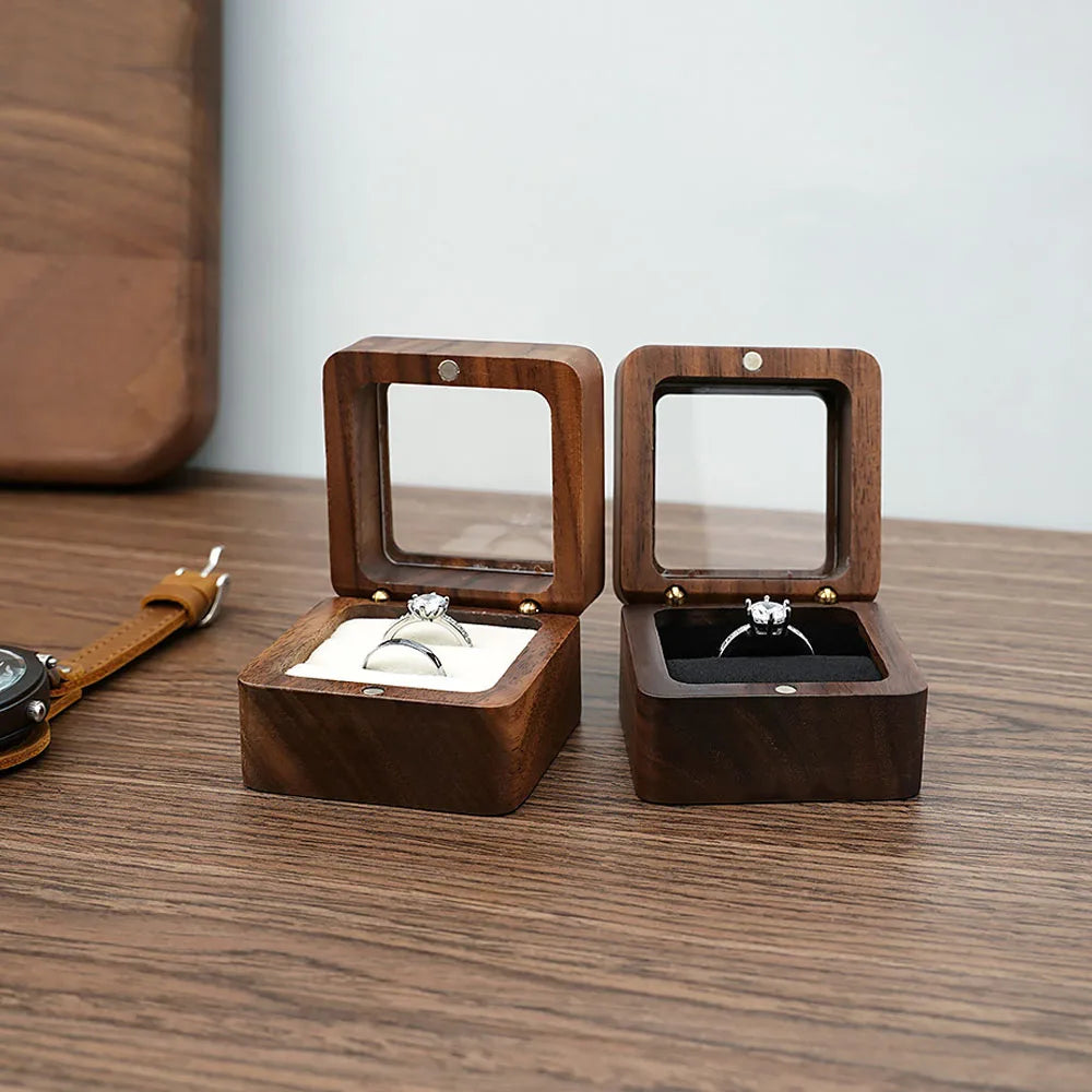 Wood Jewelry box wedding ring box Earring Rings Box Jewelry Organizer Box Luxury jewelry gift packaging Box Bracelet package