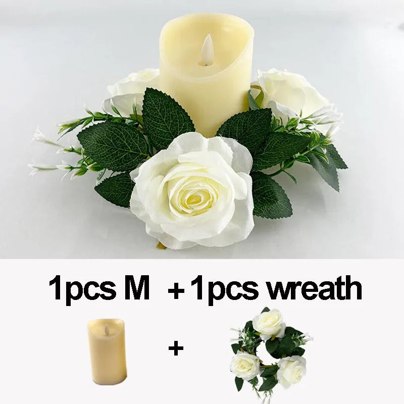 Flameless LED Candle Warm glowing decorative electric candles Home decorative candles for Ramadan Eid Festival Party Decor