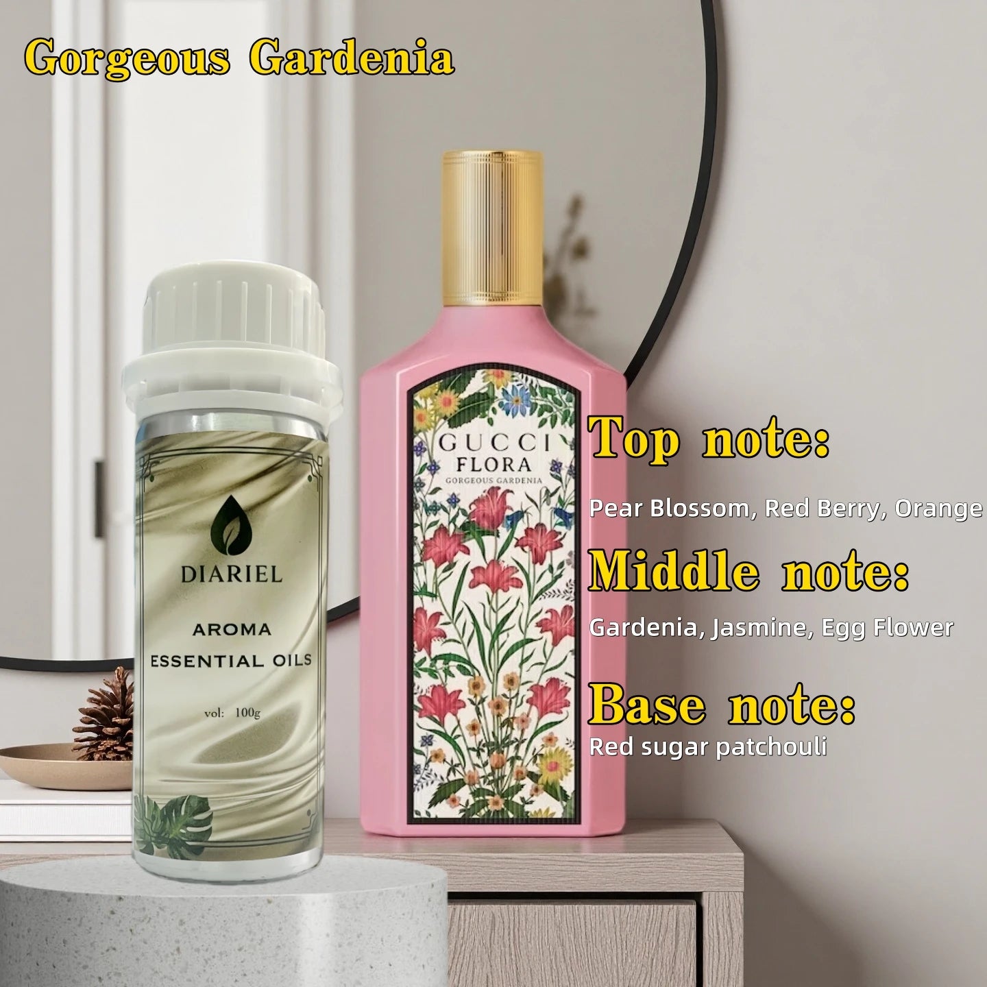 100ML Aroma Diffuser Essential Oils Eight Times Concentrated Essence Perfume Flavoring Home Fragrance Air Freshener