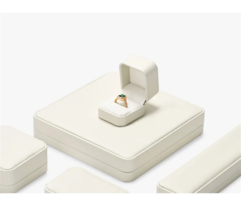 Oirlv Jewelry Ring Box Jewelry Organizer Ring Earrings Necklace Pendant Bracelet Storage Box Packaging Box Gift Case for Wedding