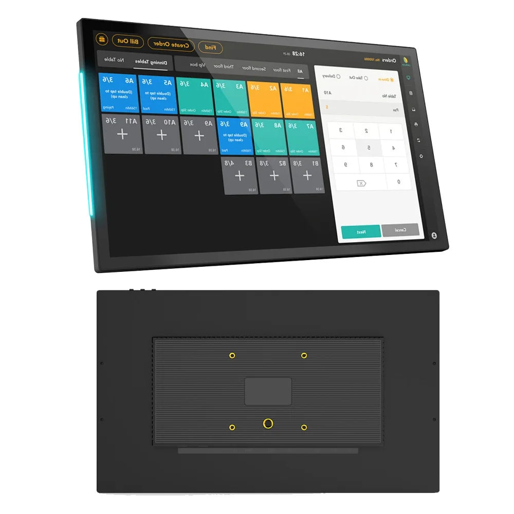 Smart Home Tablet Wall Mount with Double-Sided Lights 15.6 Inch FHD Touch Screen Android 14 8-Core 8G 128G POE for Home Automati