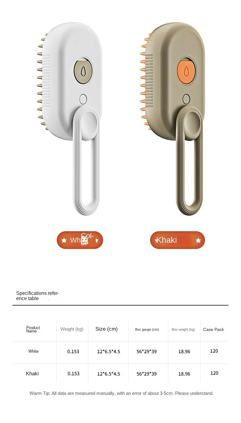 Pet Electric Spray Comb for Cats and Dogs Spray Massage Comb Cat Float Hair Cleaning Cleaning Supplies  Acessorios Wholesale