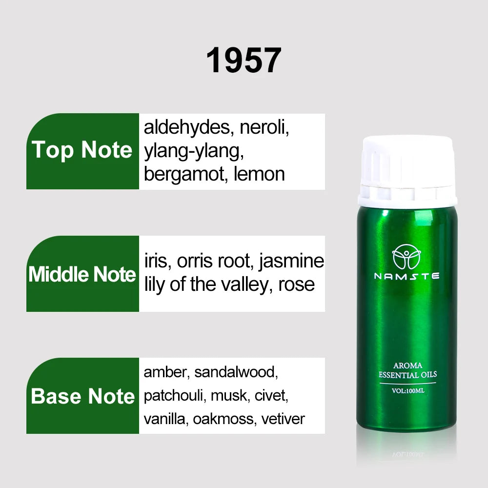 NAMSTE Hotel Perfume Oil 100ML Lavender Pure Essential Oils White Tea Coffee For Diffuser Aroma Oil Room Fragrance Air Freshener