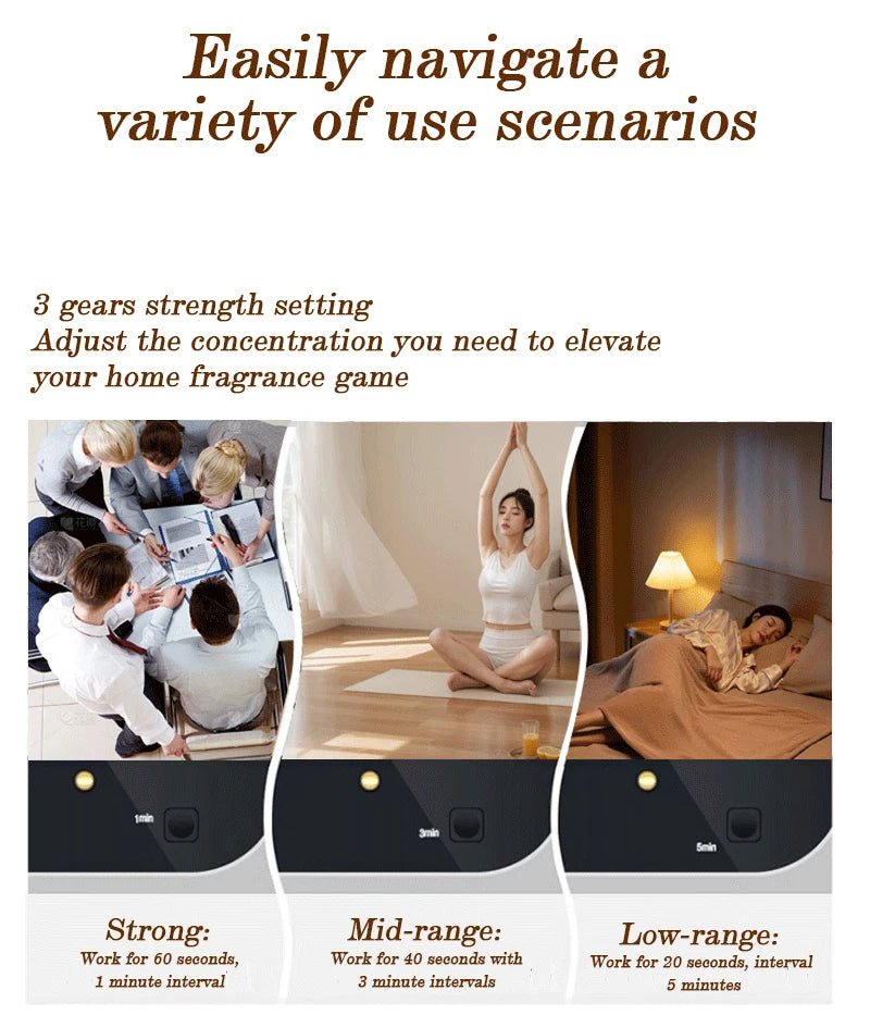 Rechargeable Pure Essential Oil Aroma Diffuser Fresh Air USB Portable Home Scent Waterless Fragrance Nebulizer For Home Office