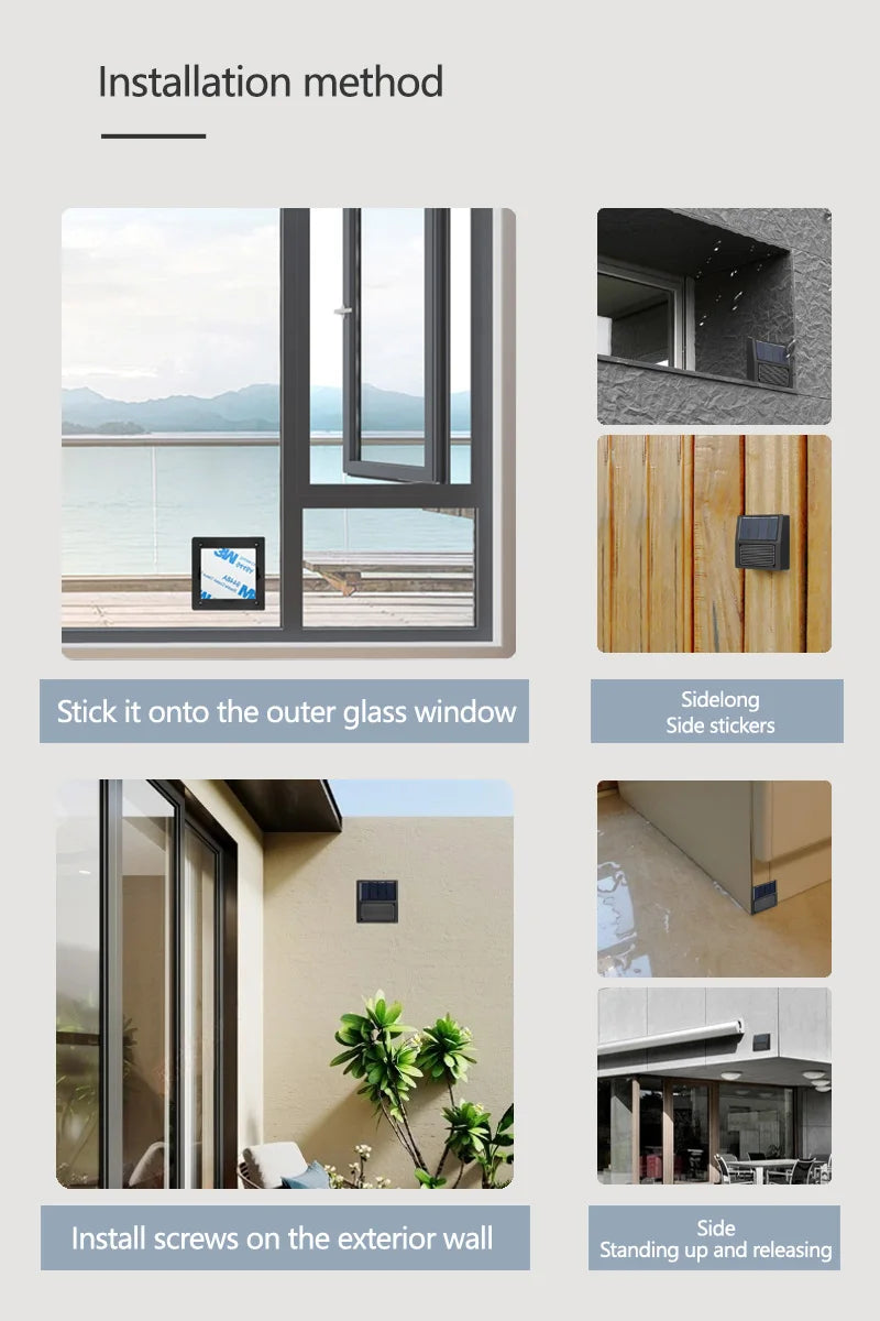 Smart Home Zigbee Solar Charging Real-time Rainwater Detector Smart Life App Controlled Wireless Solar Rain Sensors