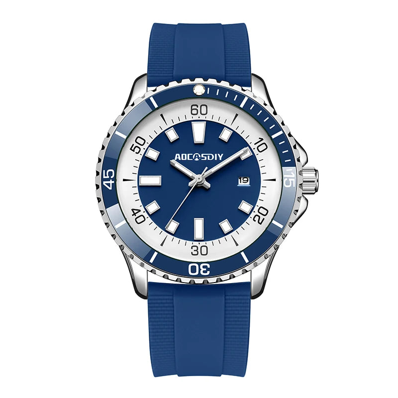 Fashion New Watches for Men Multi Functional Luminous Date Quartz Wrist Watch Man Clock Leisure Sports Waterproof Men's Watch