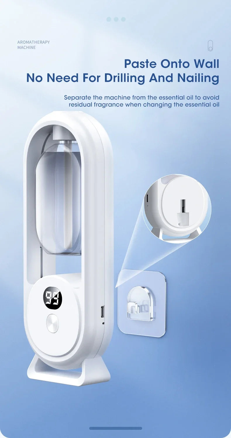 Automatic Home Fragrance Machine Essential Oil Diffuser Nebulizer Perfume Scent Machine for Kitchen and toilet deodorization