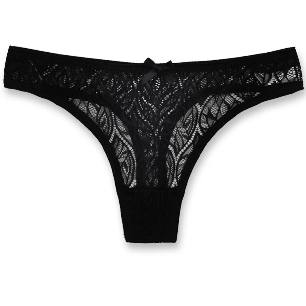 Sexy Panties Women Lace Silk Underwear Low Waist V-Waist Briefs Cotton Crotch Breathable Quick-Drying Sports Underwear