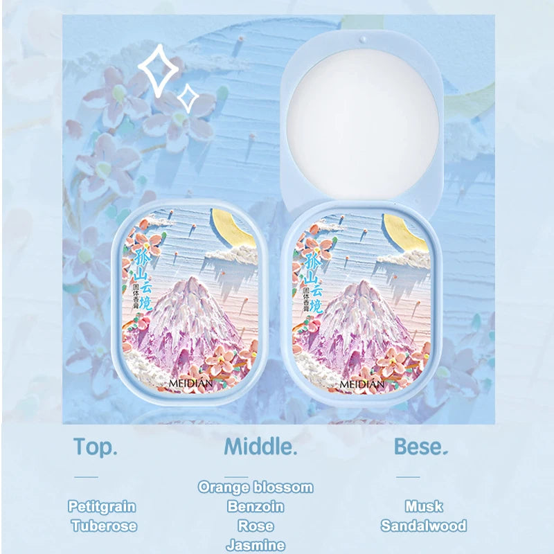 3pcs Solid Perfume Gift Set for Women,Long-Lasting Scented Balm with Jasmine Notes,Tea Fragrance,Idea for Dates Casual Attire