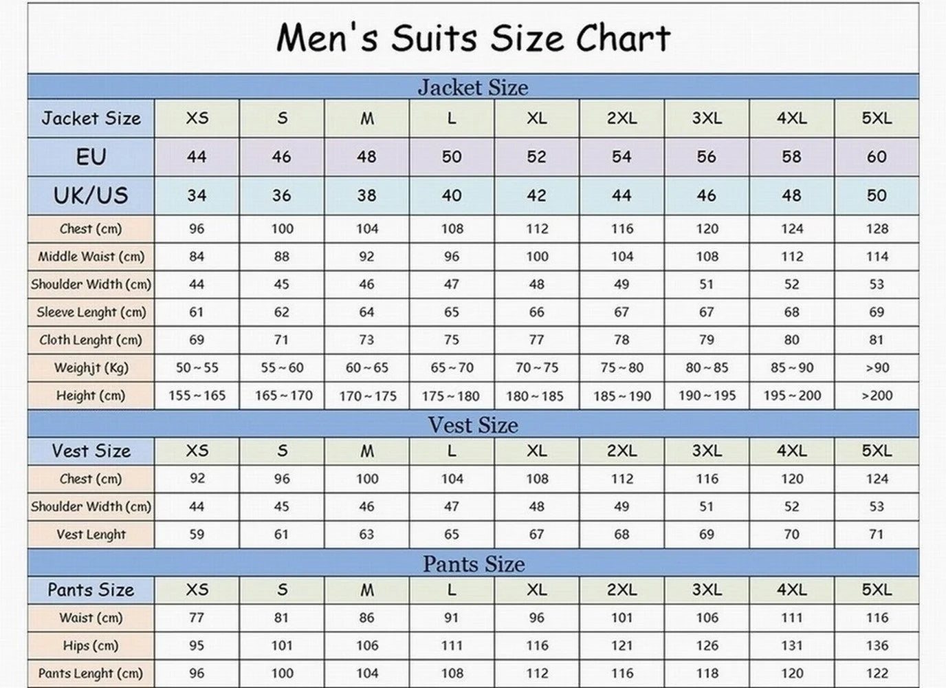 White And Blue Business Men Suit Formal Occasion Groom Groomsman Wedding Party Prom Male Tuxedo 3 Piece Set Blazer Vest Pants