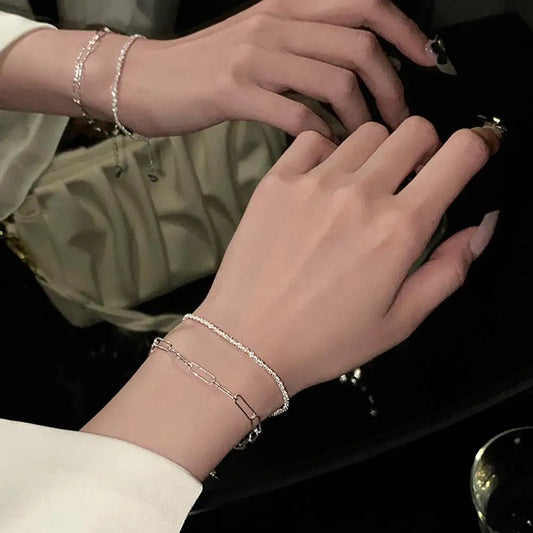 Chain Bracelet Delicate Trendy Fancy Hand Ornament Exquisite Chain Bracelet With Captivating Shine Dazzling Hand Ornament Unique