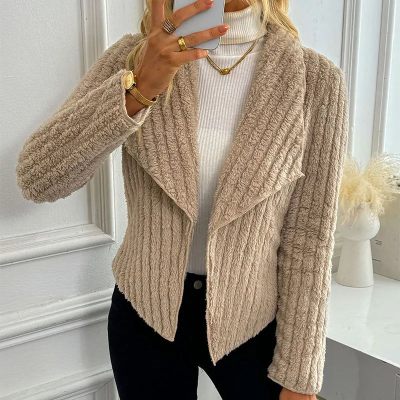 Women Coat Top New Autumn Winter Streetwear Fashion Long Sleeves Coat Sexy Cardigans Outwear Lady Casual Slim Versatile Clothing