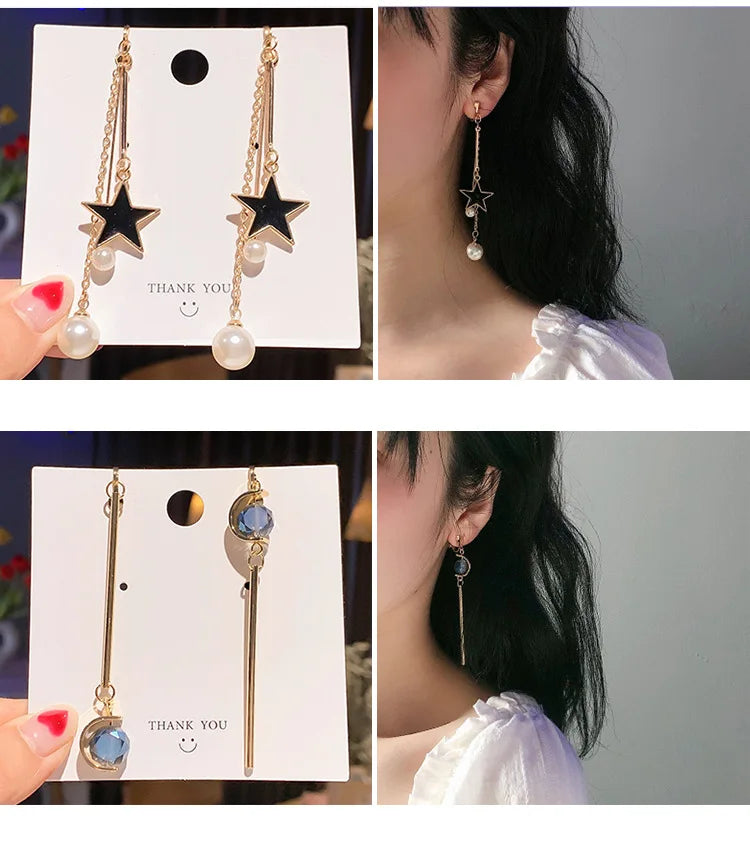 Korean Style Clip on Earrings No Pierced Earrings Women's Party Birthday Fashion Flower Heart Cute Cuff Earrings Ear Clip Gift