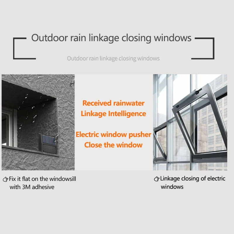 Smart Home Zigbee Solar Charging Real-time Rainwater Detector Smart Life App Controlled Wireless Solar Rain Sensors